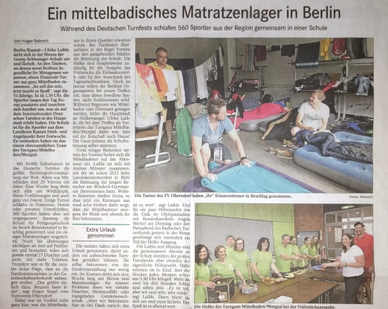 Rückblicke auf das Deutsche Turnfest in Berlin