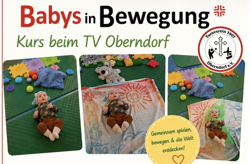 Babys in Bewegung – Kurs beim TV Oberndorf